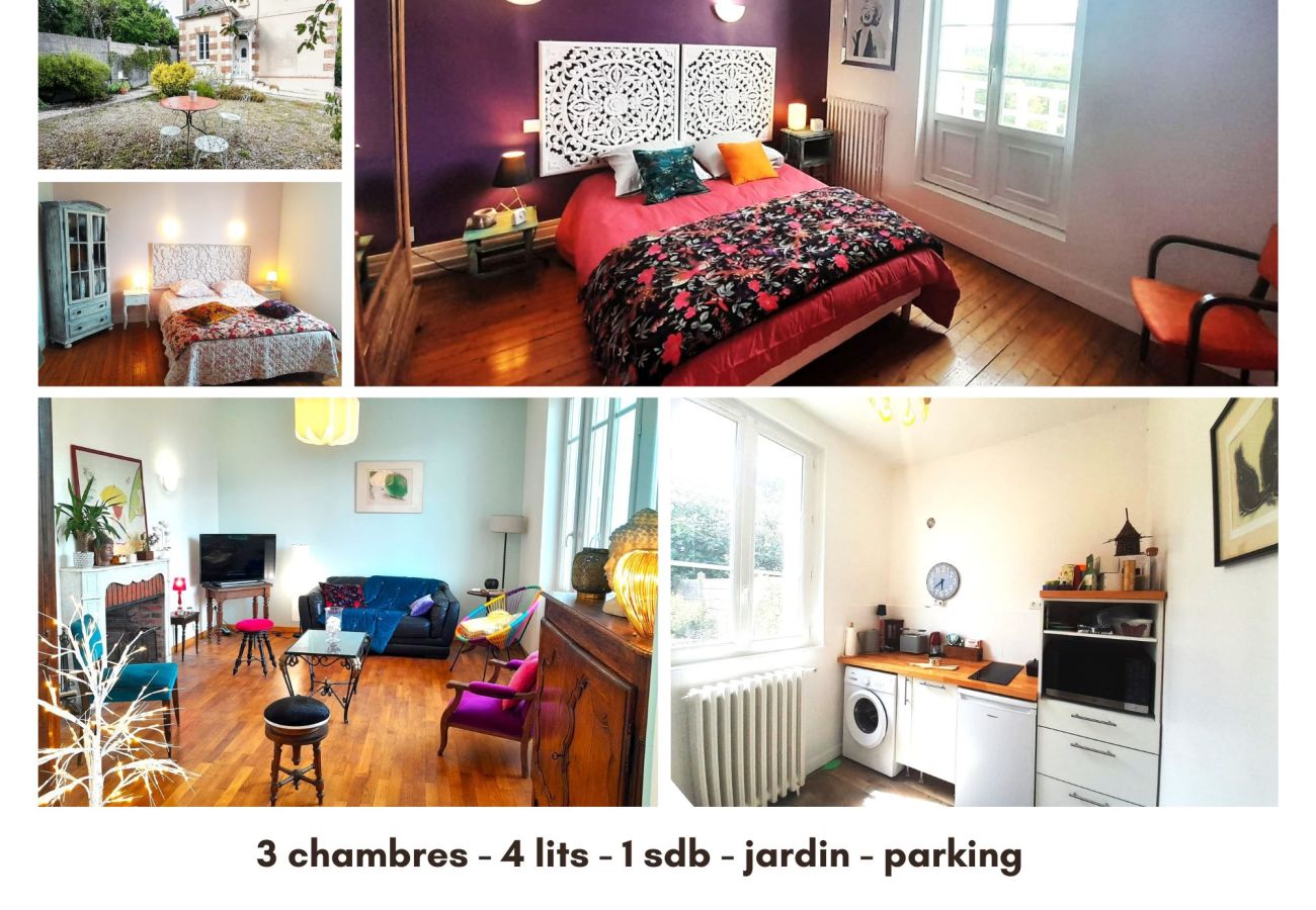 Maison à Valençay - Maison bohème chic-3 chb- 6 pers- jardin- Valençay 