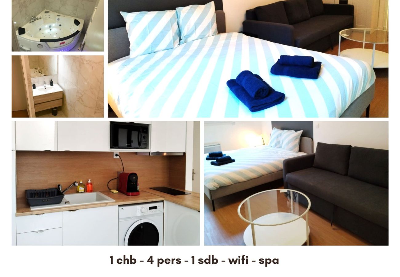 Appartement à Vierzon - Vierzon Centre - joli T2- balnéo- wifi 