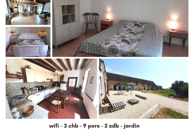 Maison à Lye - Villa Coco 9 pers grand jardin proche Beauval 