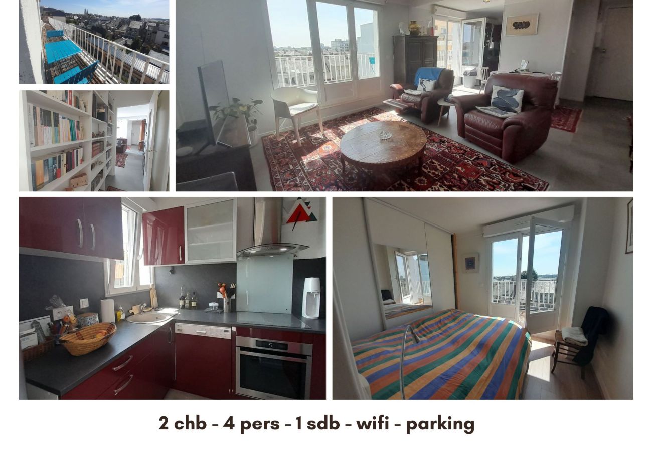 Appartement à Châteauroux - T3 centre-ville- ascenseur- parking- vue panoramique 