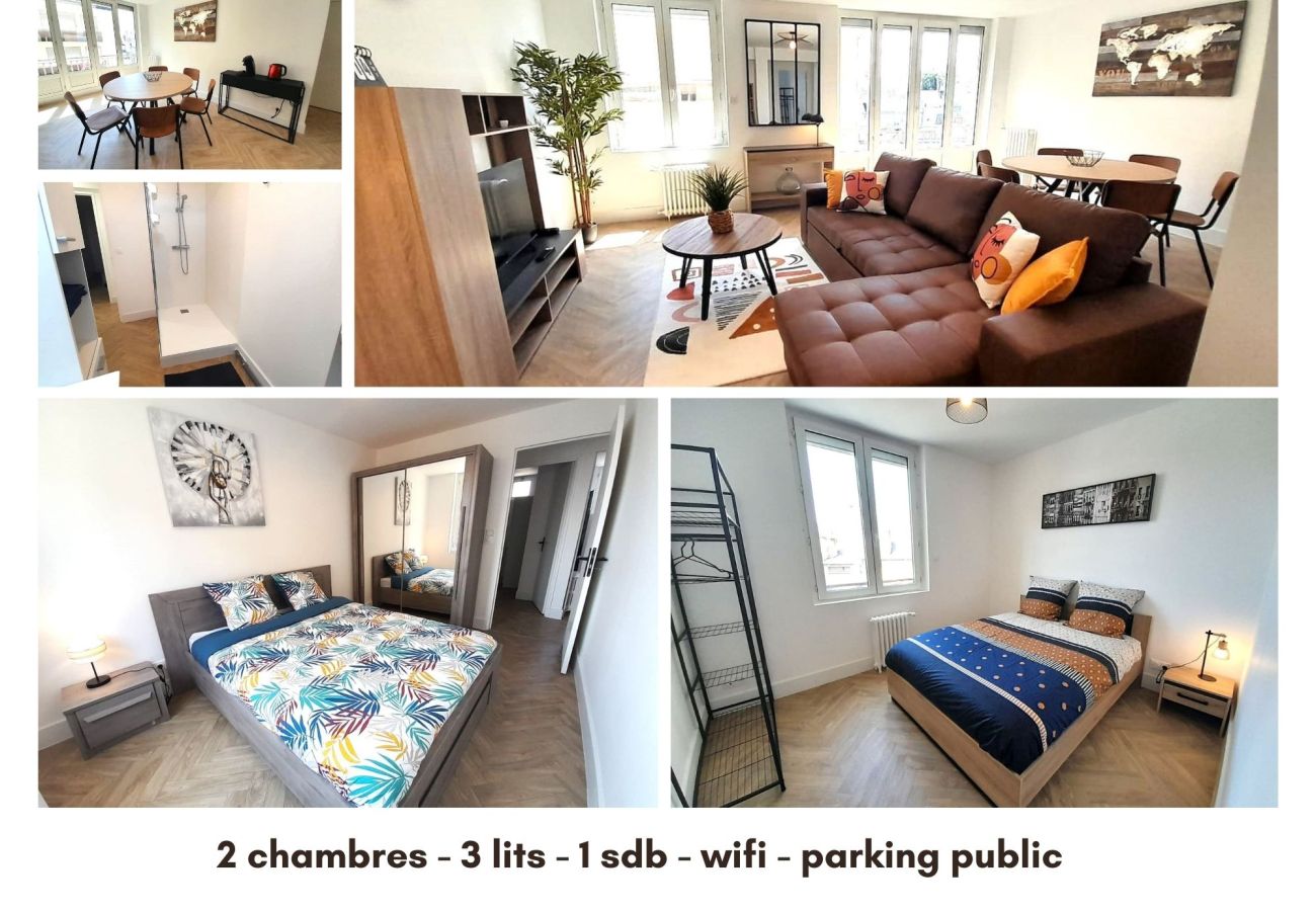 Appartement à Châteauroux - Meublé cosy-2chb-6 pers- wifi- centre ville (4) 