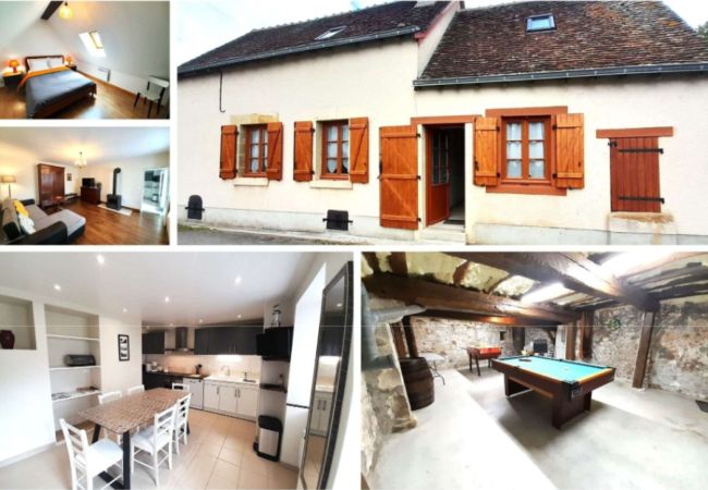 Maison à Levroux - Gite Porte de Champagne- 7 pers- billard- babyfoot 