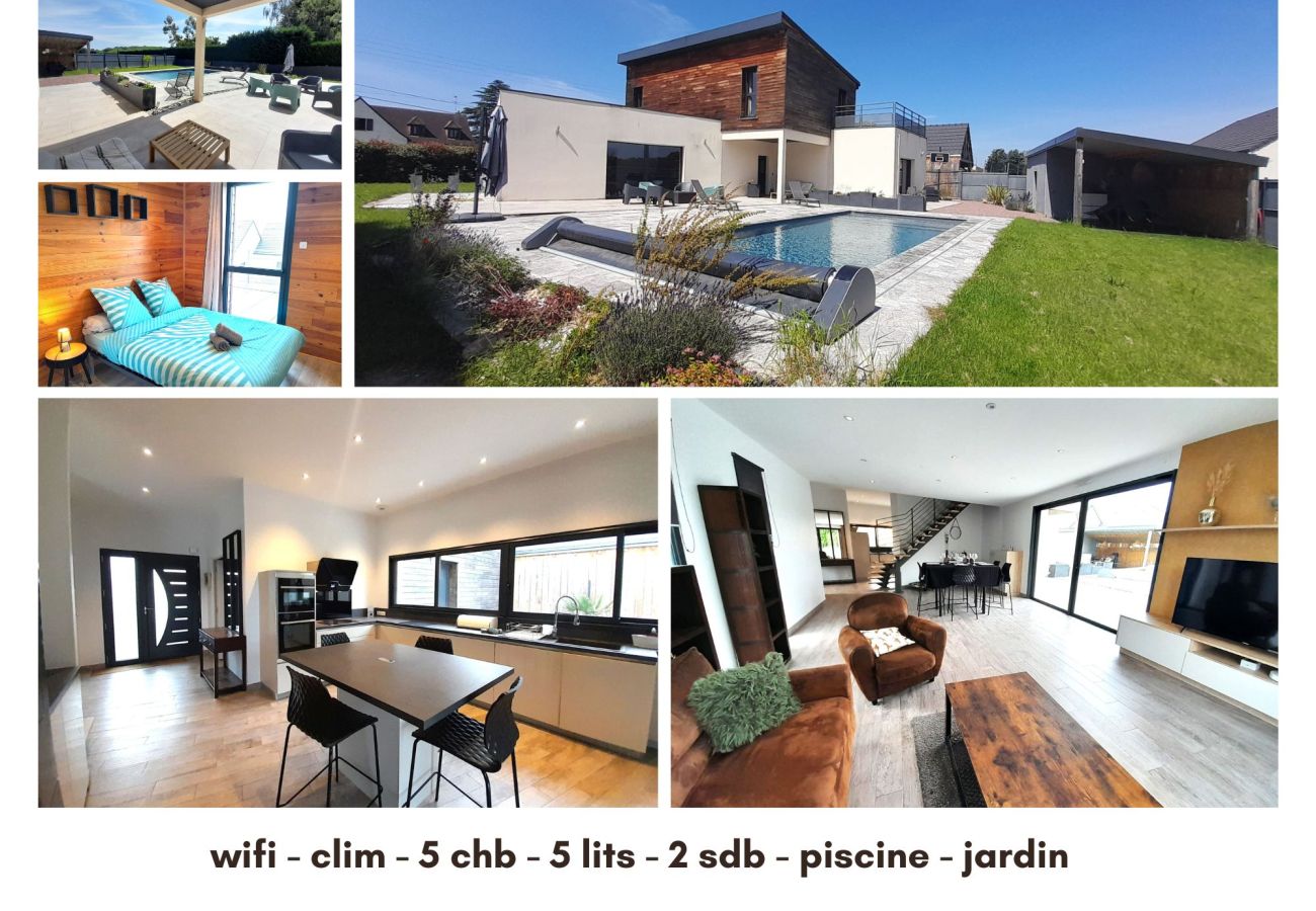 Villa à Le Poinçonnet - Sublime villa 9 pers- 5chb-pisicne-wifi 