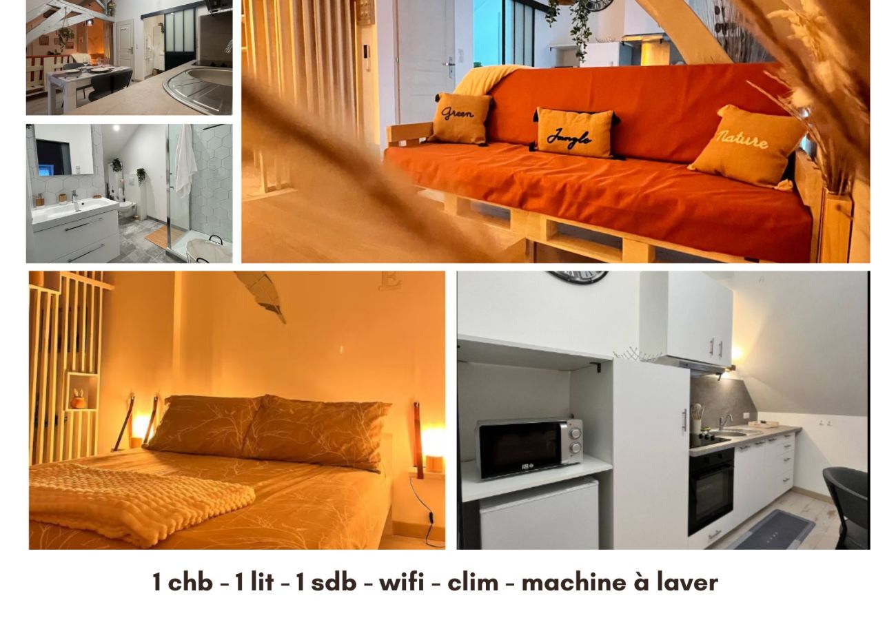 Appartement à Châteauroux - Appart cosy Chtx-Clim-Fibre-Commerces-Transports