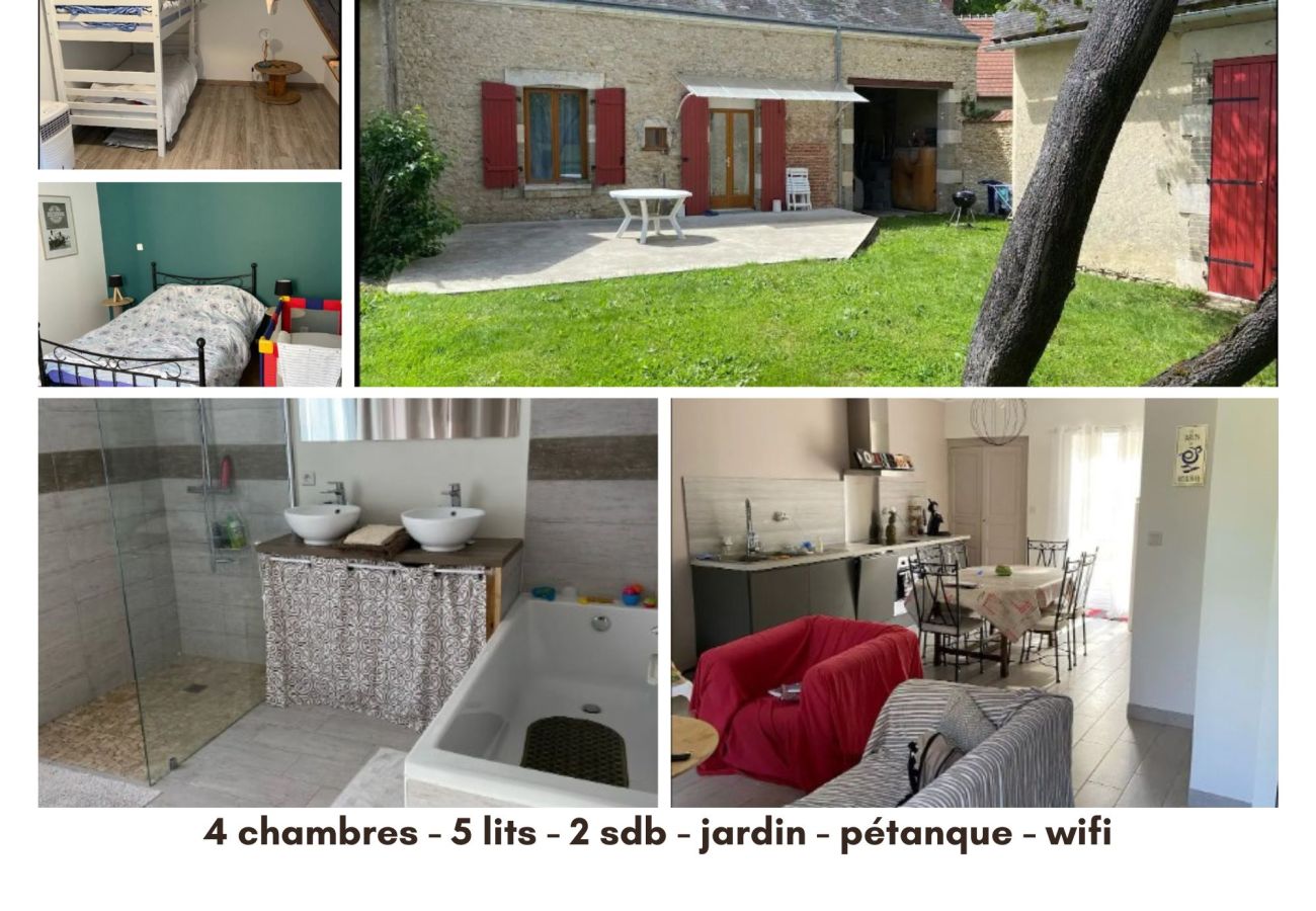 Maison à Argy - Maison à Argy 4 chb/8pers- wifi-jardin-pétanque