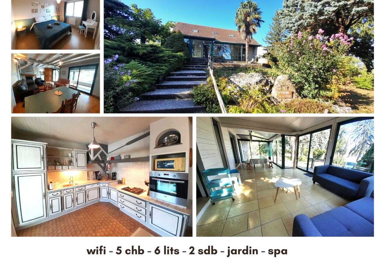 Maison à Buzançais - Le Rio Clopet- grande maison-11 pers-SPA-jardin