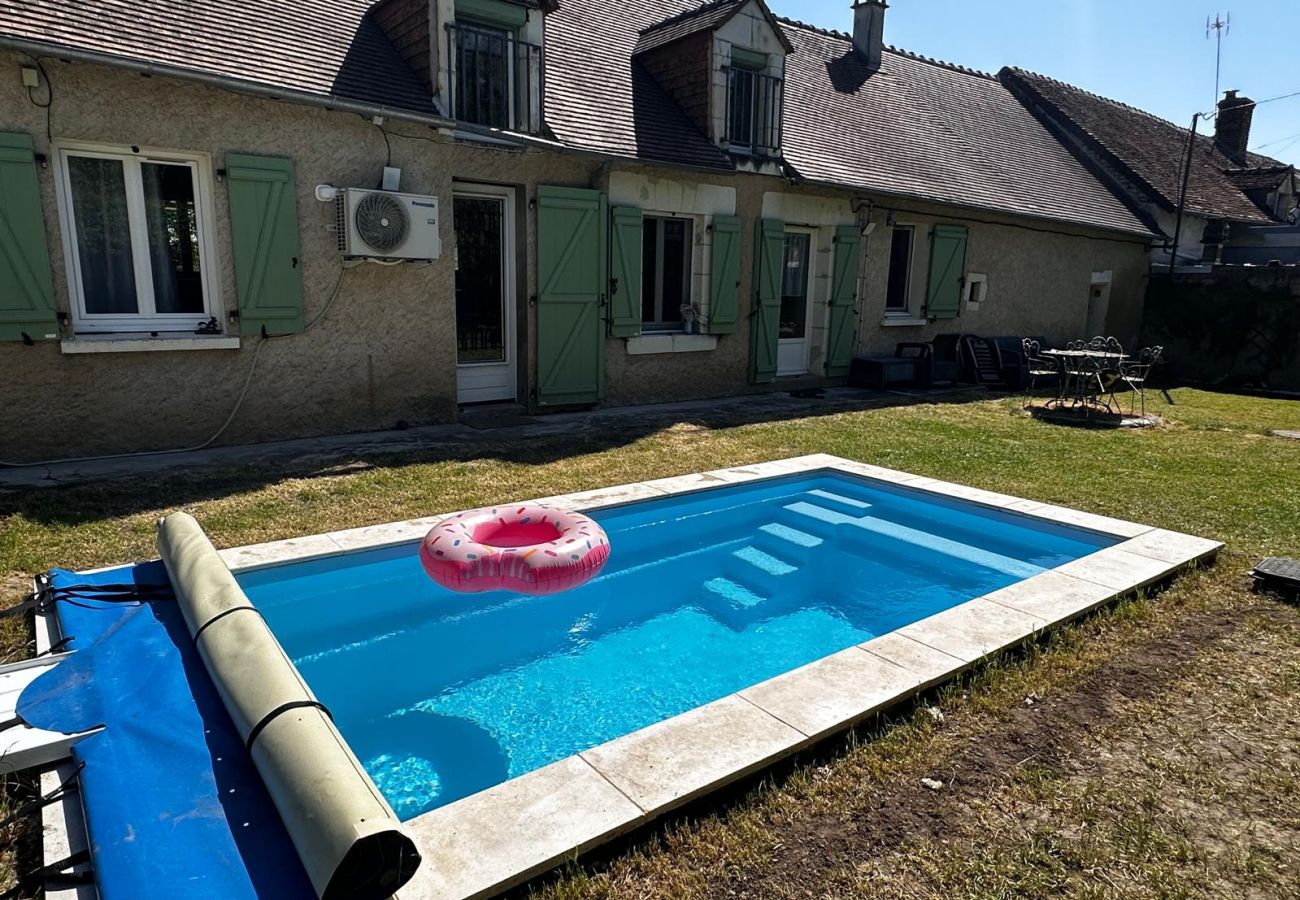 Maison à Lye - Jolie Maison 7 pers-piscine-clim-Beauval 10 min