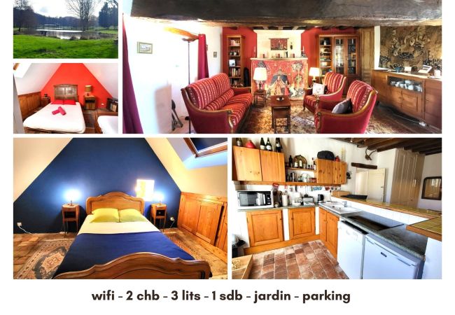 Maison à Villentrois - Maison de campagne-2chb-5 pers-jardin-wifi