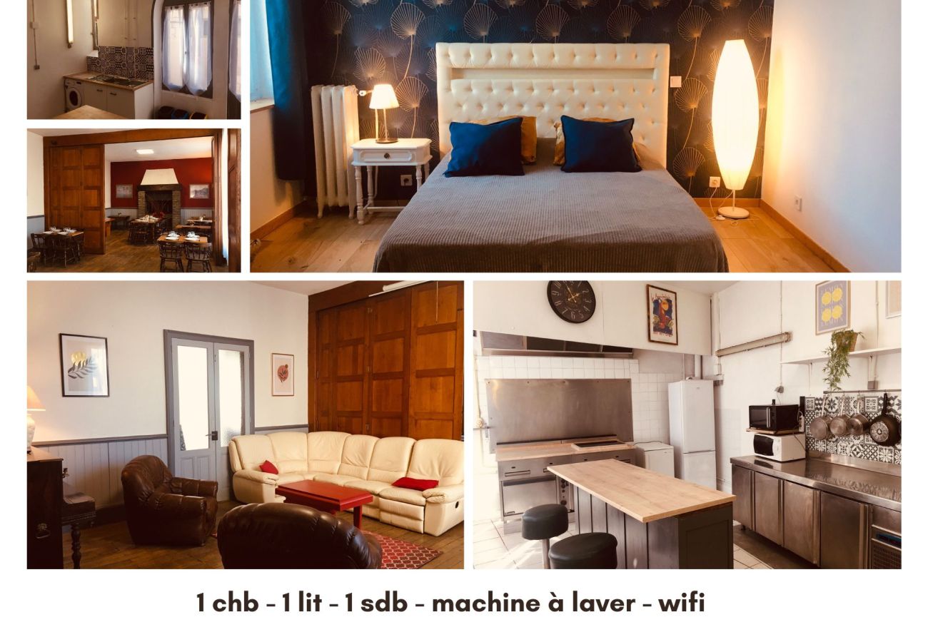 Chambres d'hôtes à Ecueillé - 9/Logement 2 pers sdb privée wifi-cuisine commune