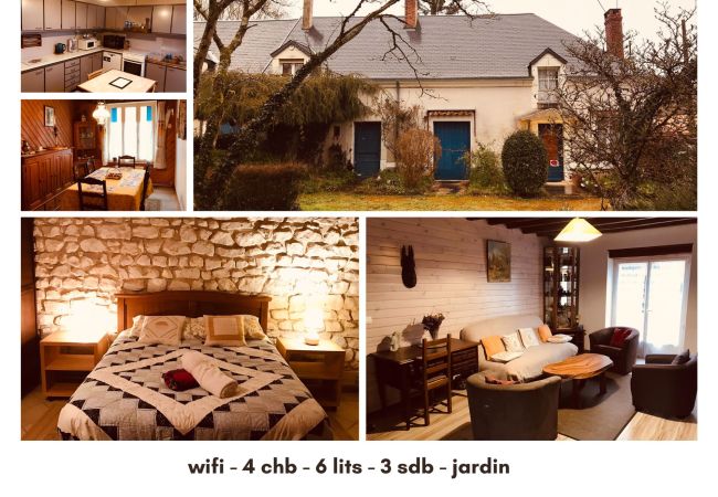 Maison à Villentrois - Maison familiale 9 pers jardin wifi 17km de Beauval