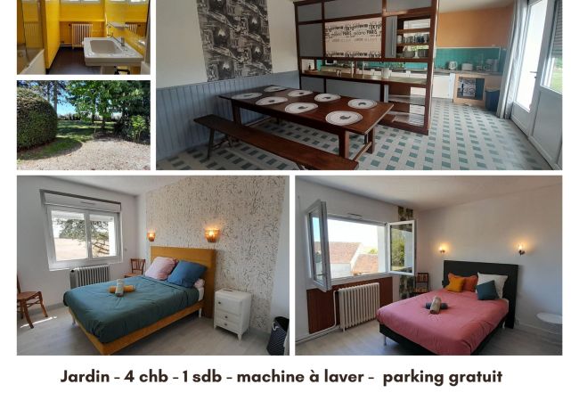 Maison à Vatan - Grande maison de campagne 4 chambres doubles- jardin clos