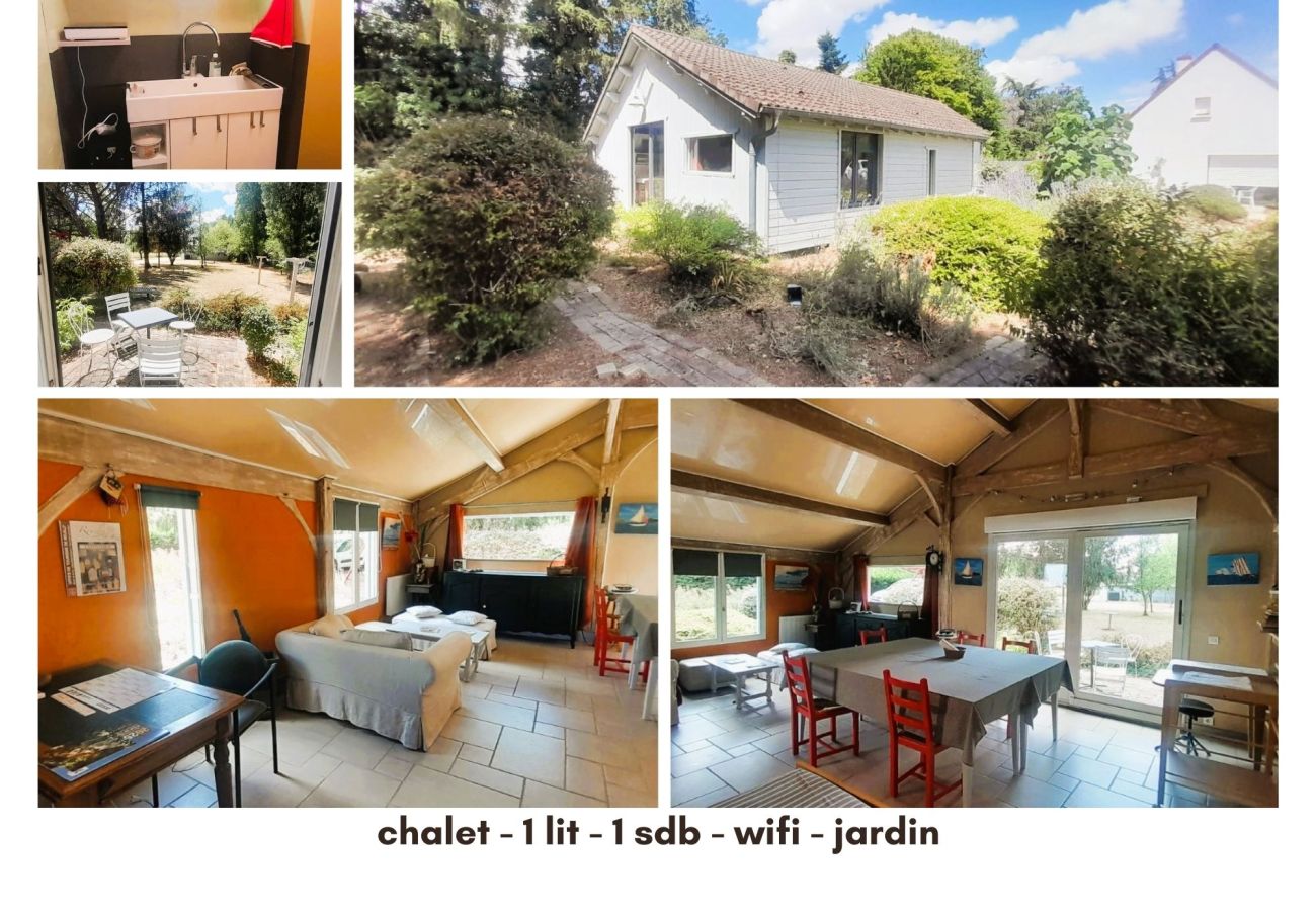 Studio à Châteauroux - Ballade a la lune-chalet 2 pers-wifi-jardin