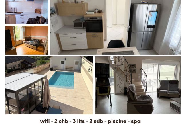 Maison à Meusnes - Maison moderne 6 pers Spa privé wifi 14km Beauval