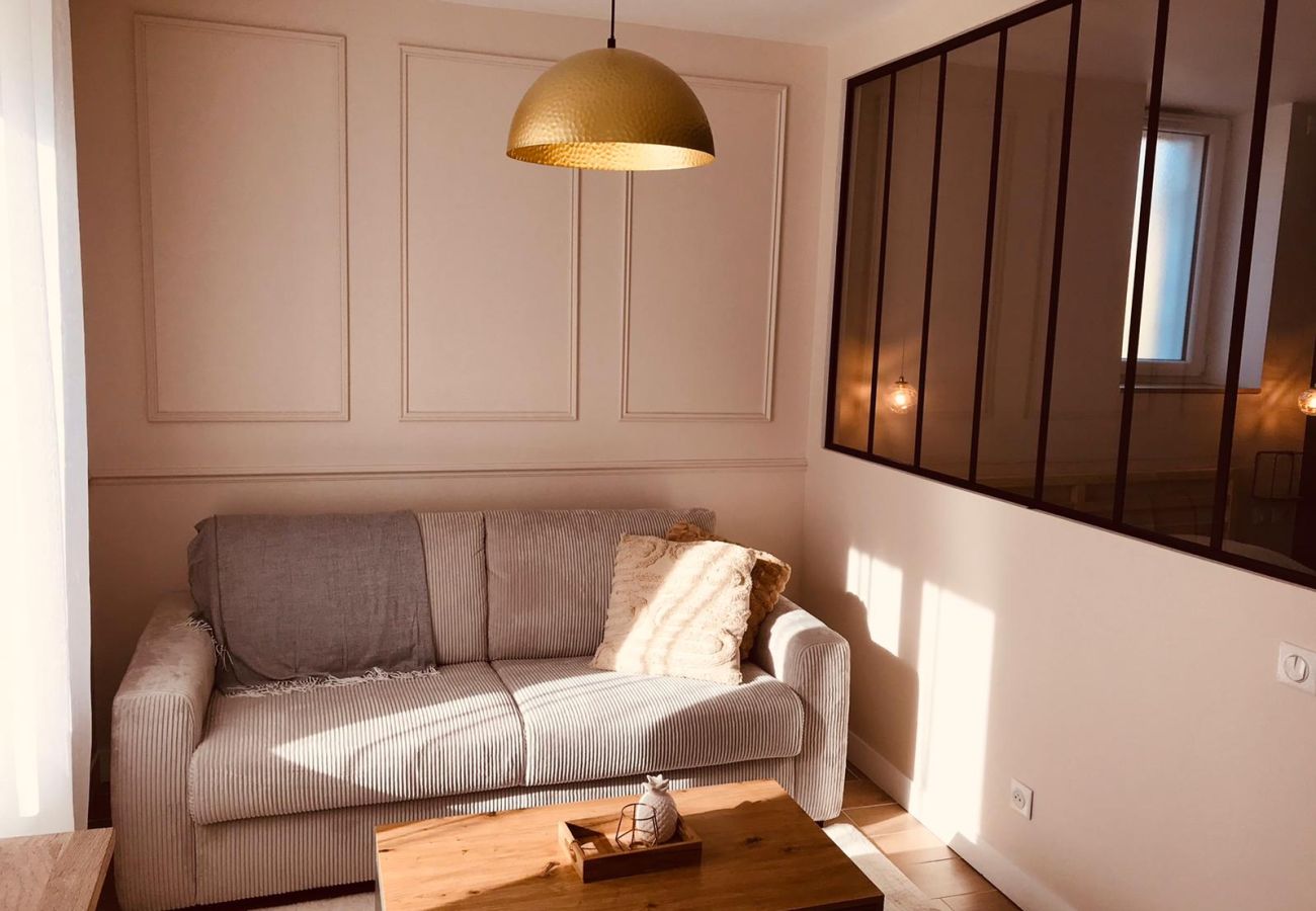 Studio à Vierzon - Joli Meublé 2 lits Balnéo wifi borne electrique