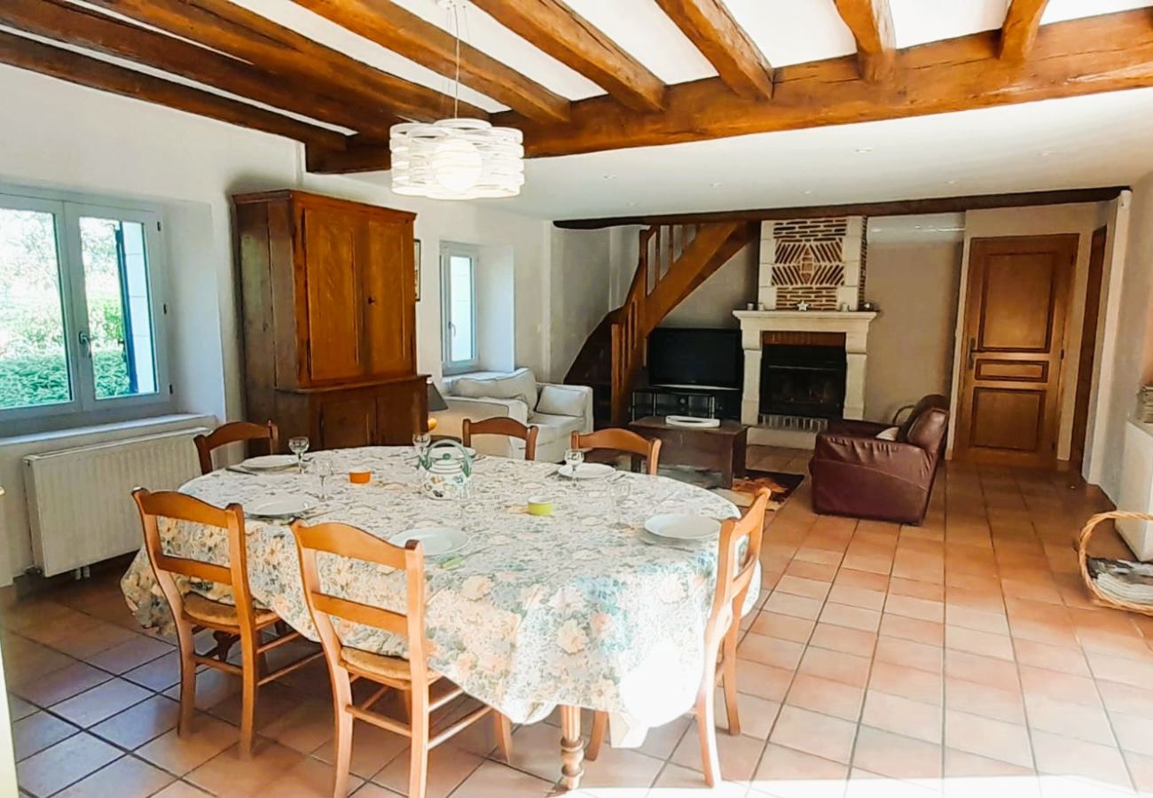 Maison à Baudres - Baudres jolie maison 6/8 pers jardin pisicne wifi 