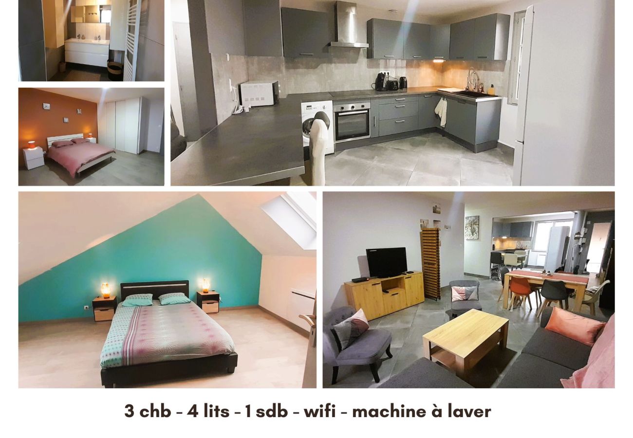 Appartement à Issoudun - Le St Roch - appart 6/8 pers - wifi - centre ville