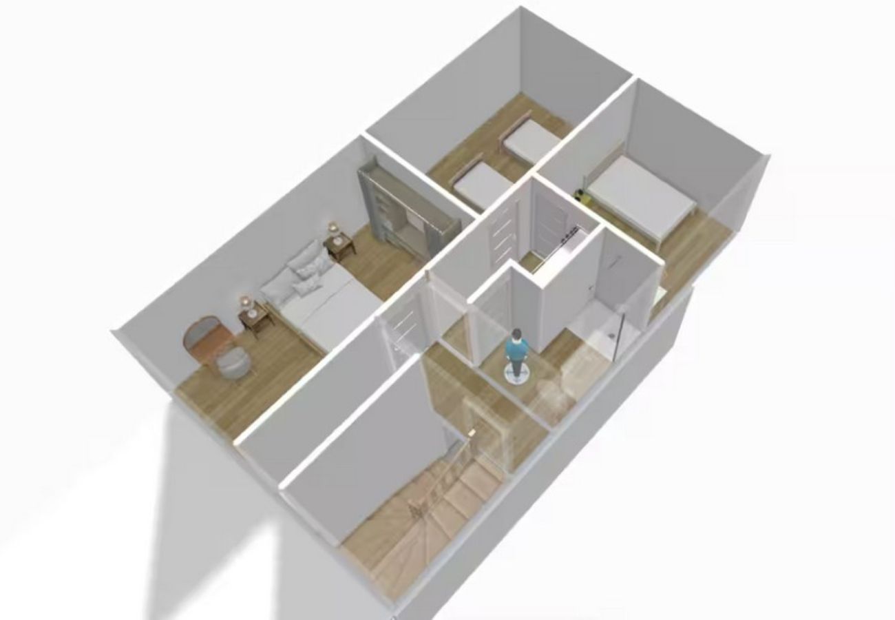 Maison à Châteauroux - Gite St Denis-jardin-wifi-3 chambres