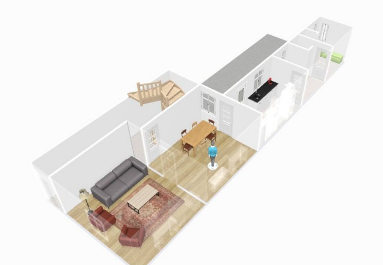 Maison à Châteauroux - Gite St Denis-jardin-wifi-3 chambres