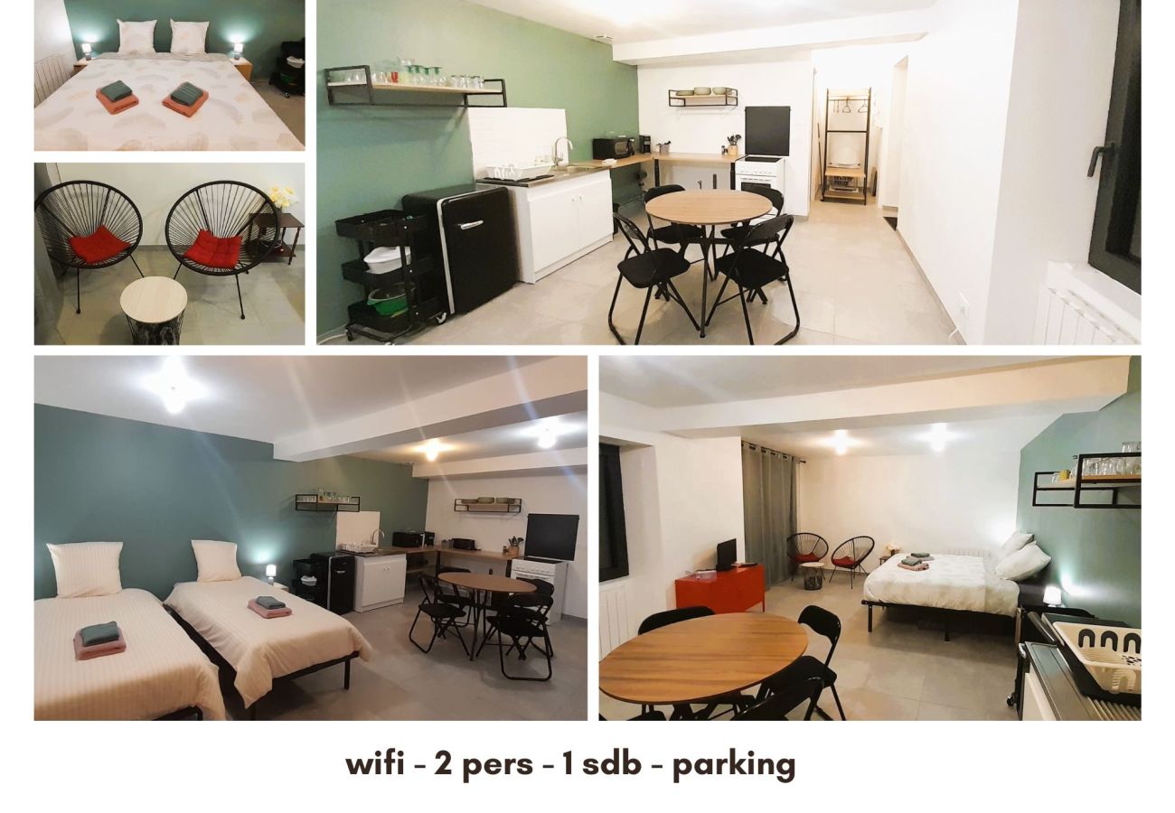 Studio à Vatan - le Studio Galilé - wifi - twin / kingsize - RDC