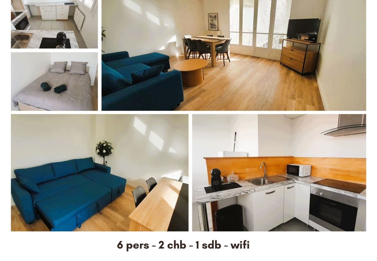 Appartement à Châteauroux - Le Combanaire - 4/6 pers - wifi - balcon - parking