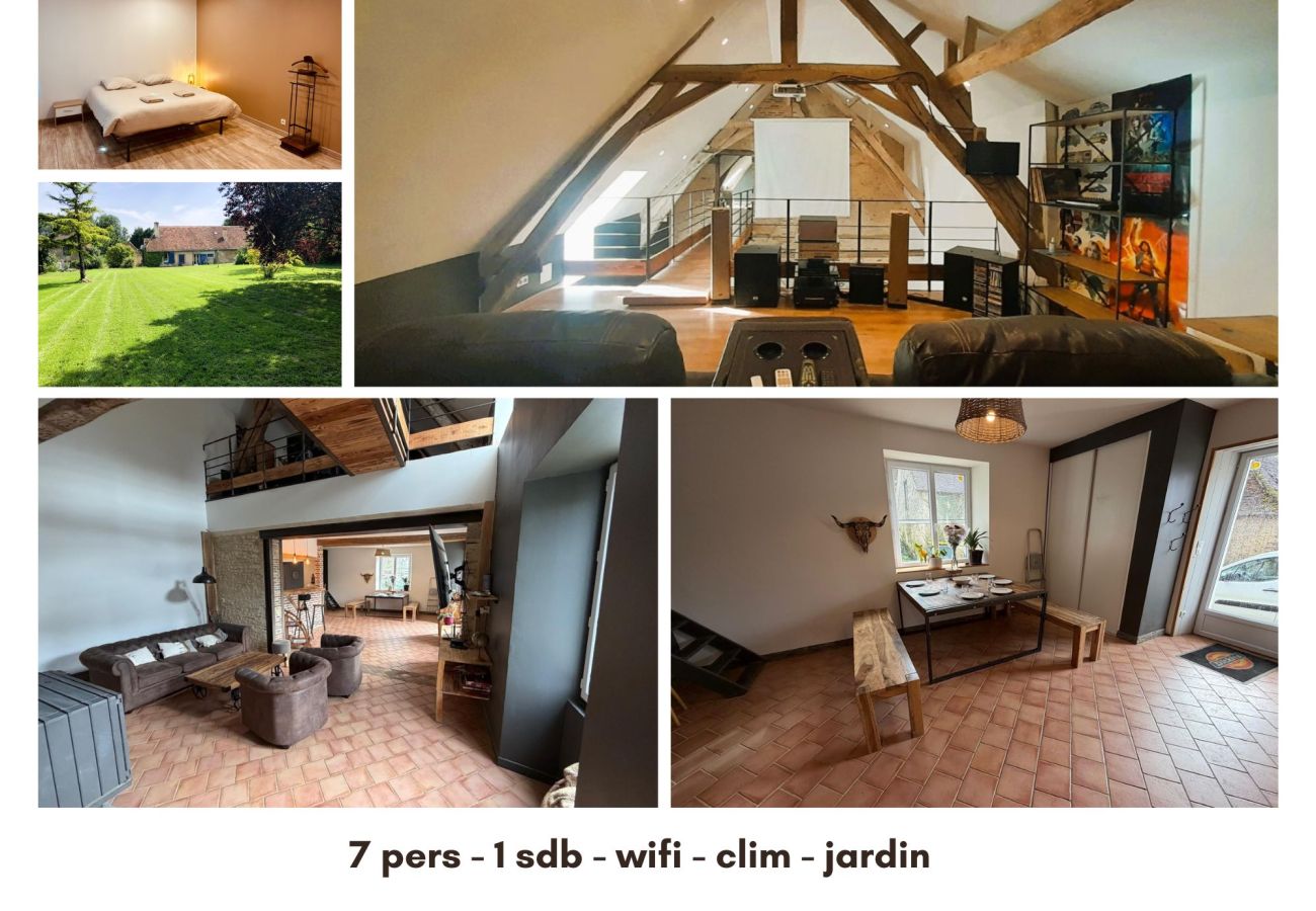 Maison à Argy - Longère familiale - 7 pers - wifi - jardin